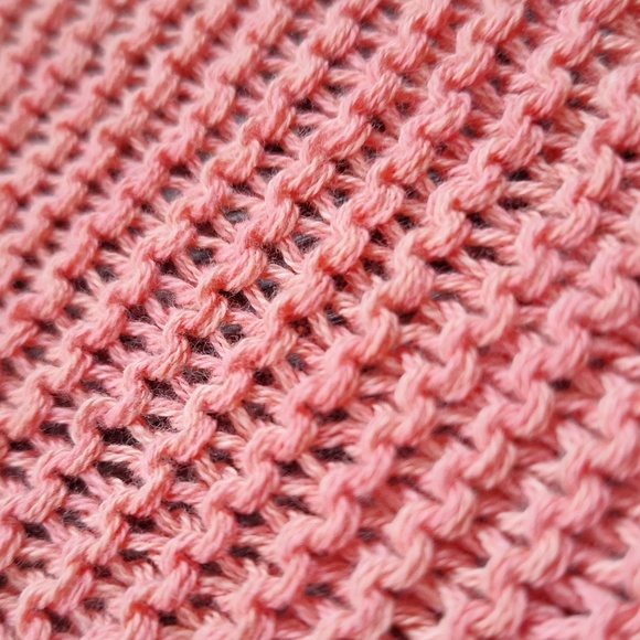 Handknit Cotton Baby Blanket - Picture 7 of 8